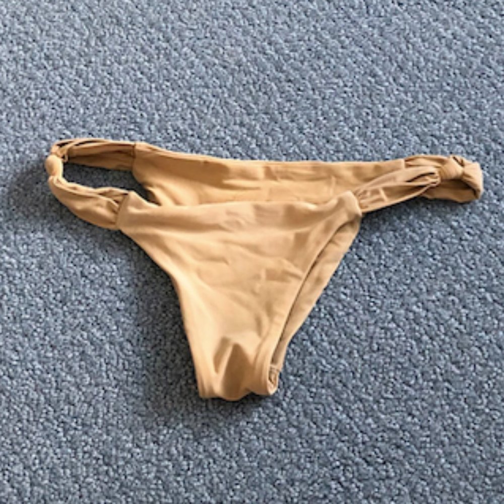 Frankies Bikinis Pale Yellow Bottoms